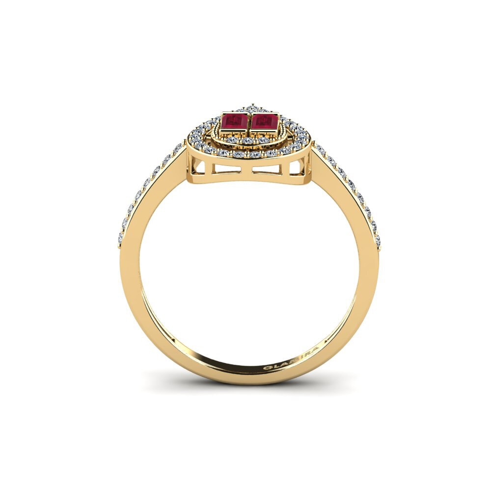Ruby Engagement Ring Pintorus