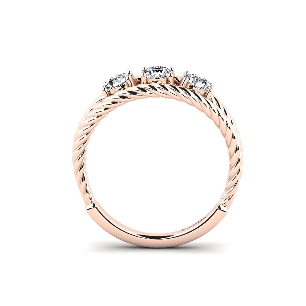 18ct Rose Gold Engagement Ring Relove