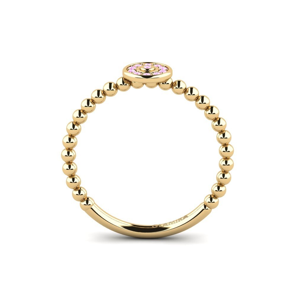 Pink Sapphire Engagement Ring Ribose