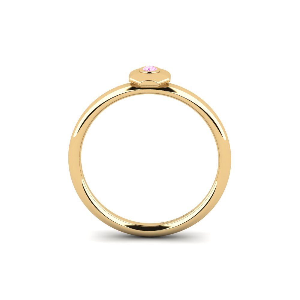 Pink Sapphire Engagement Ring Sesubig