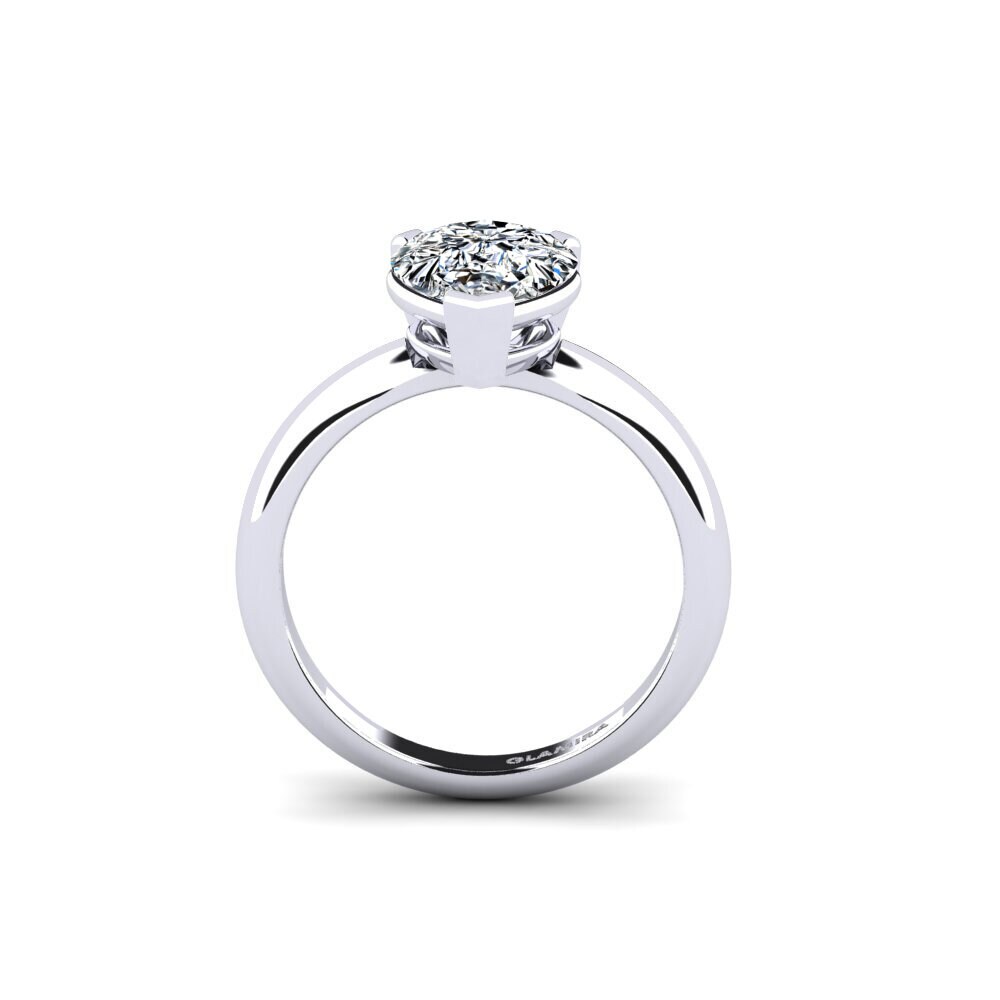 Pear Engagement Ring Ragging - 2.10 crt