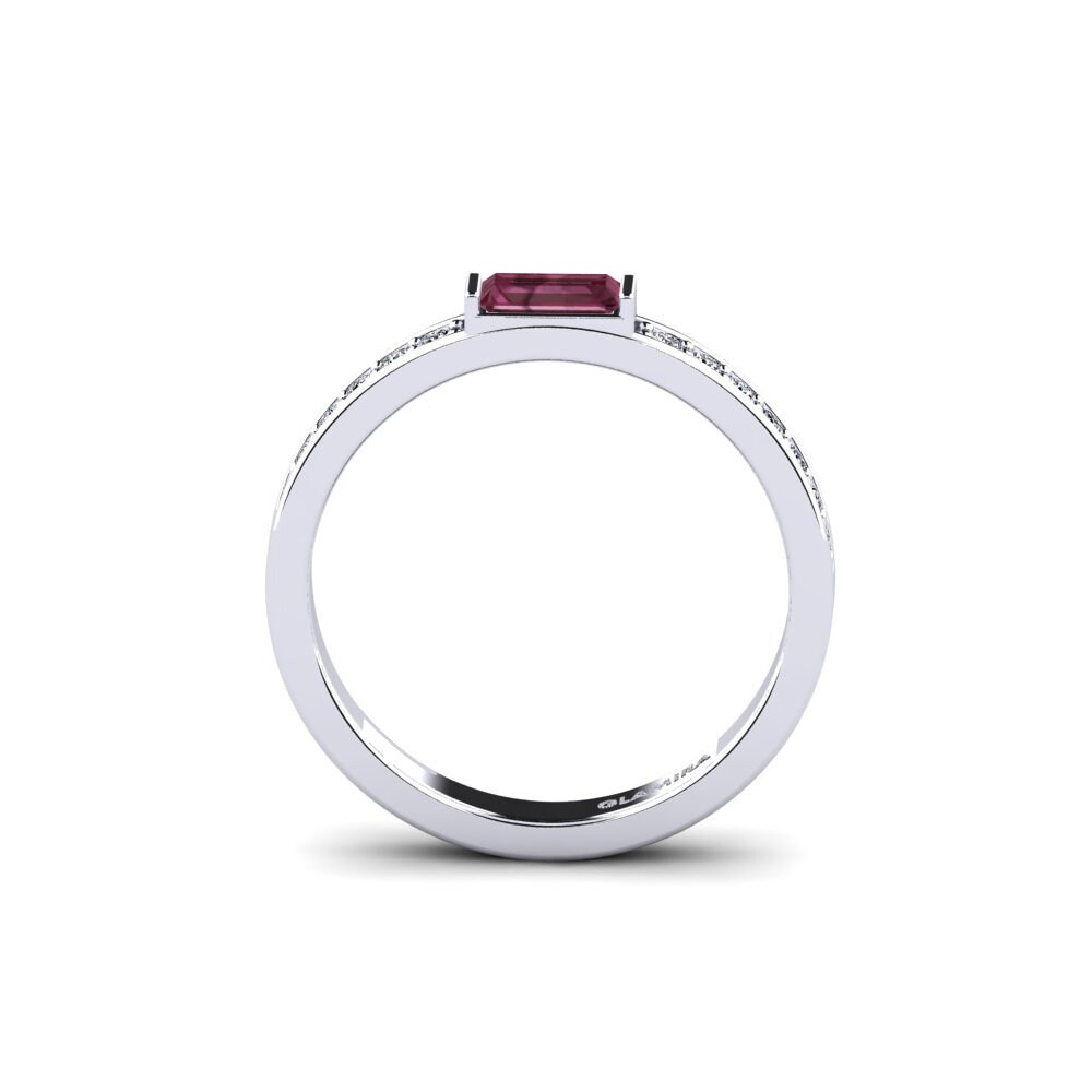 Rhodolite Garnet Engagement Ring Rimasel