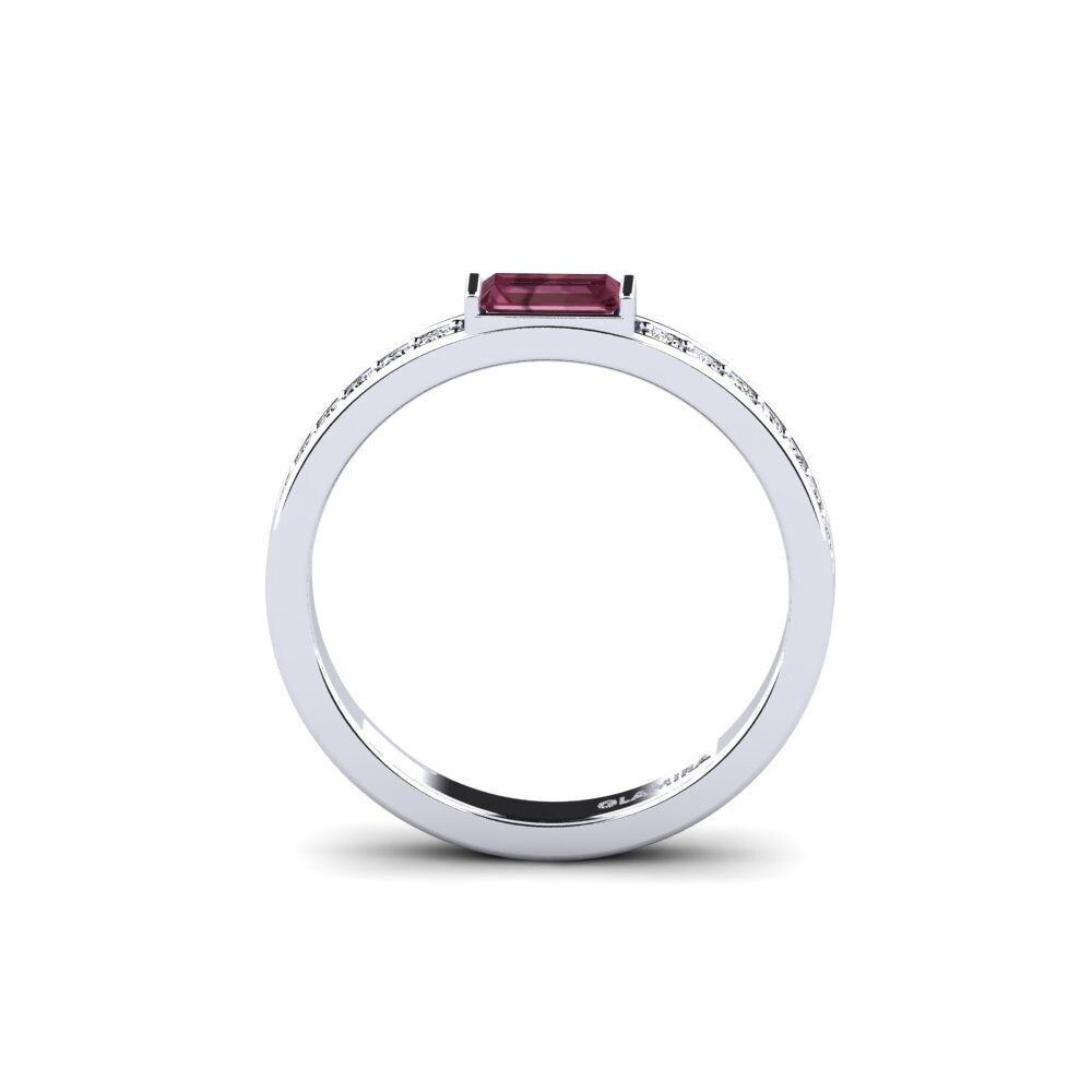 Granate Rhodolite Anillo de compromiso Rimasel