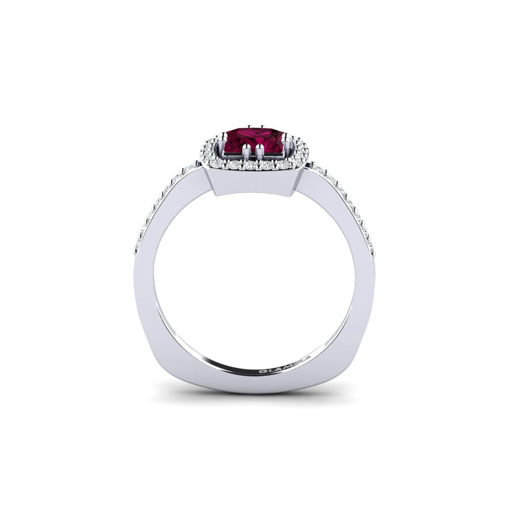 Rhodolite Garnet Engagement Ring Sharix