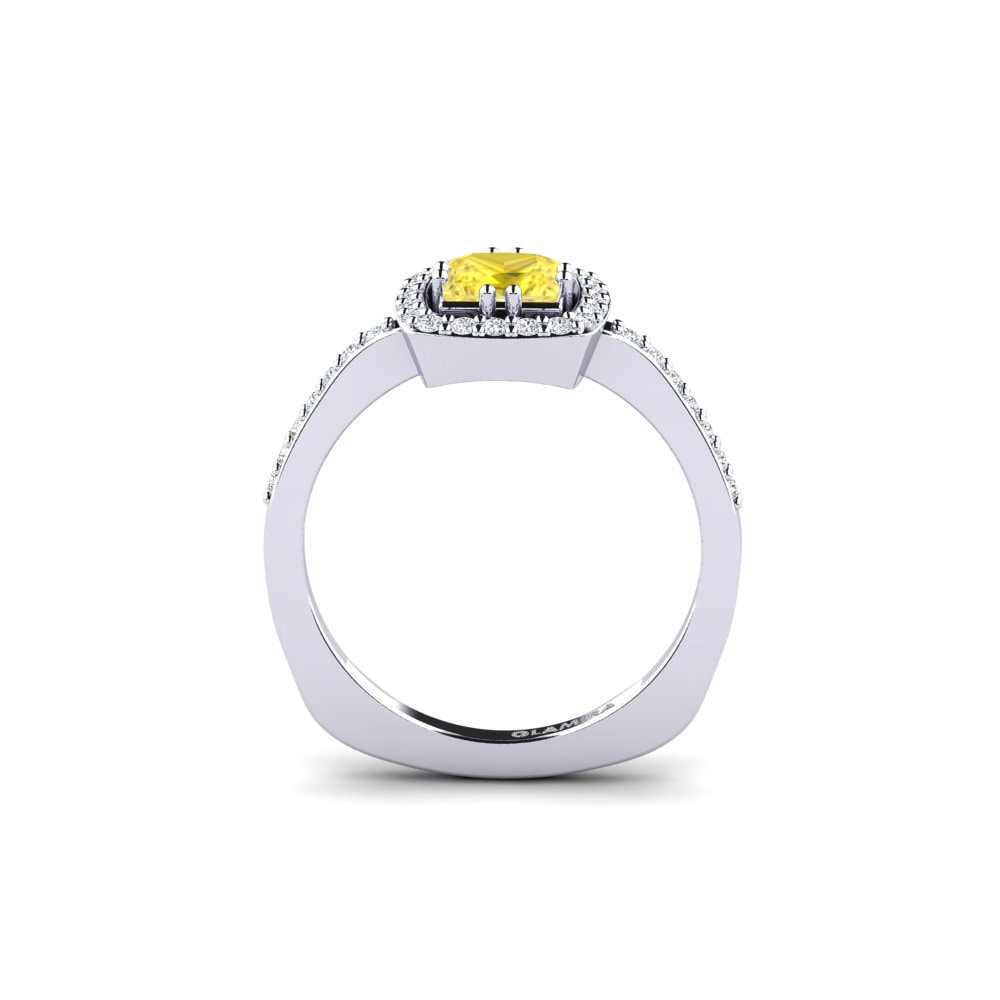 Yellow Sapphire Engagement Ring Sharix