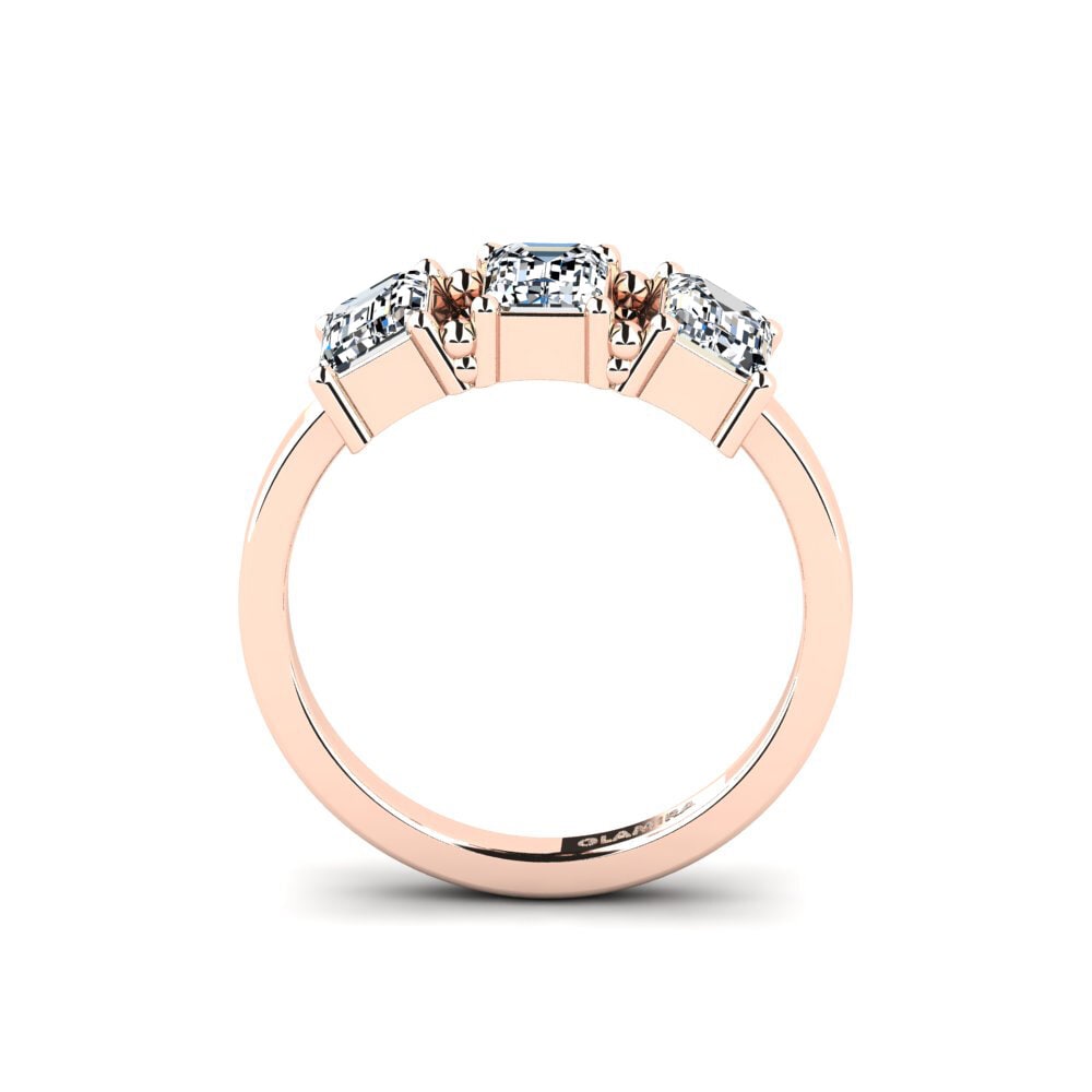 18ct Rose Gold Engagement Ring Sinoyas