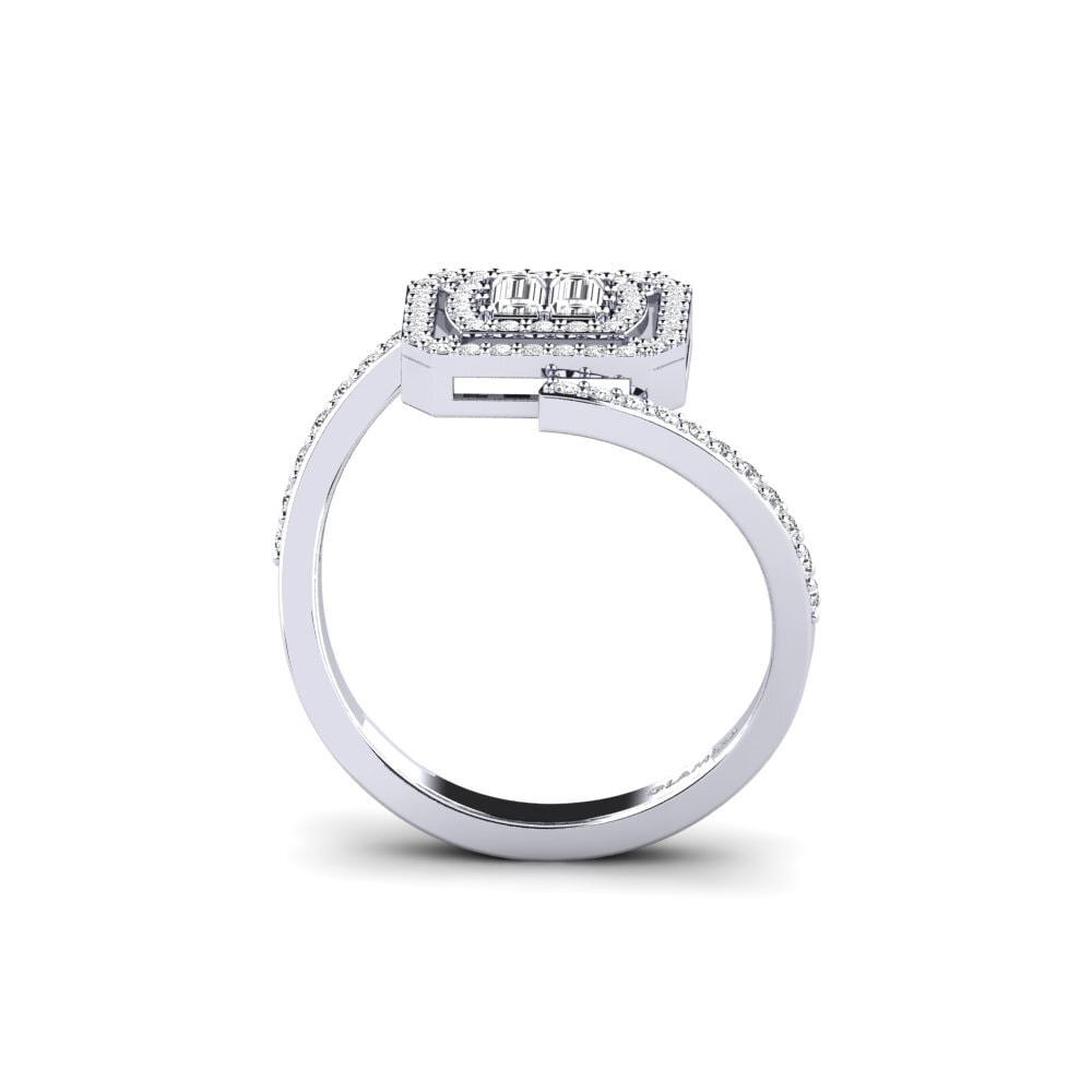 White sapphire Engagement Ring Stumpage