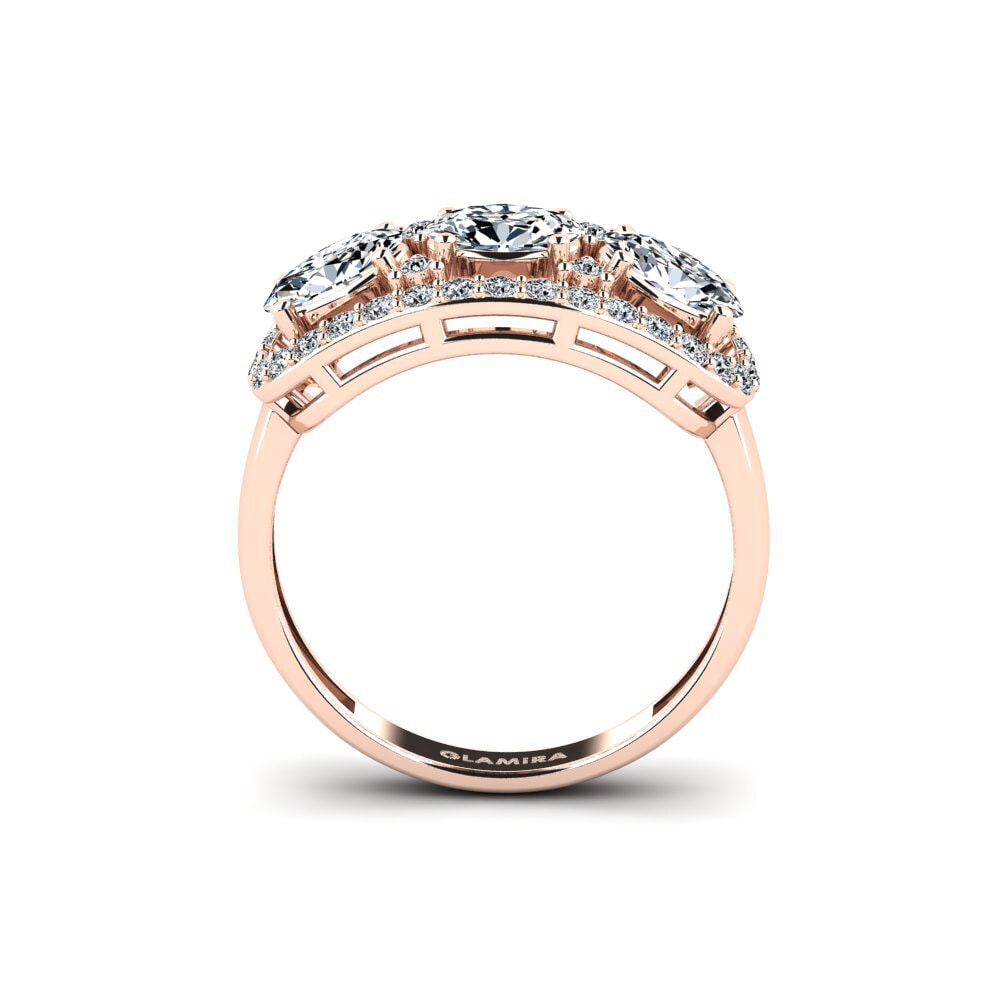 18ct Rose Gold Engagement Ring Sukab