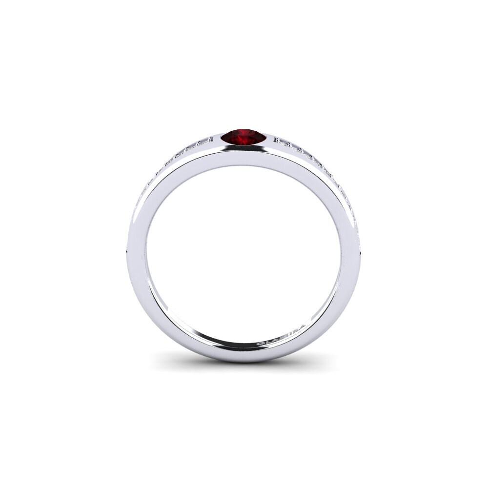 garnet Anel de Noivado Thuyyet