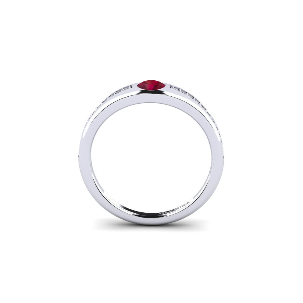 ruby Anel de Noivado Thuyyet