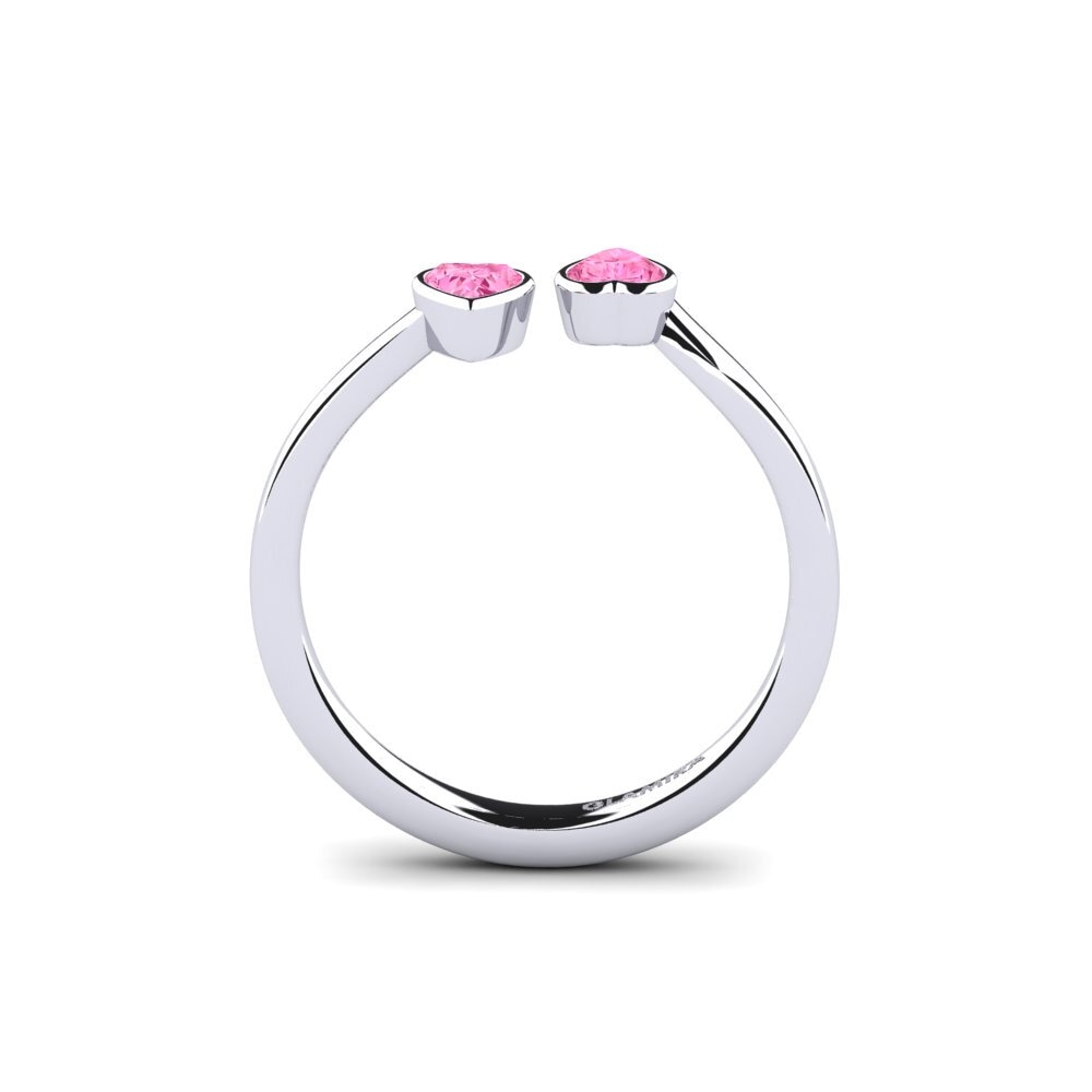 Zafiro Rosado Anillo de compromiso Twhearig