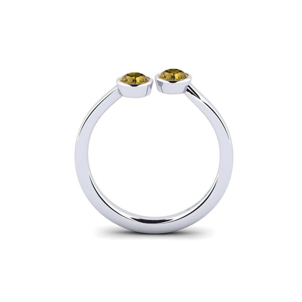 Circón Marrón Anillo de compromiso Twrourig