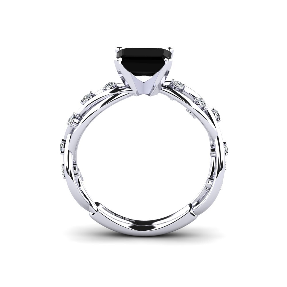 Black Diamond Engagement Ring Vivaro