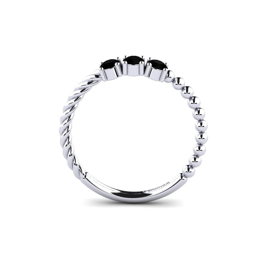 Black Diamond Engagement Ring Wersa