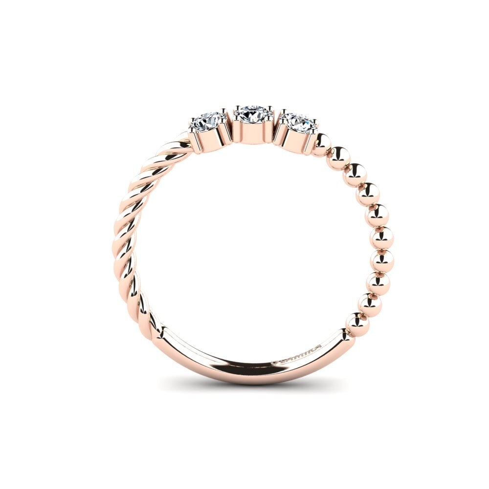 18ct Rose Gold Engagement Ring Wersa