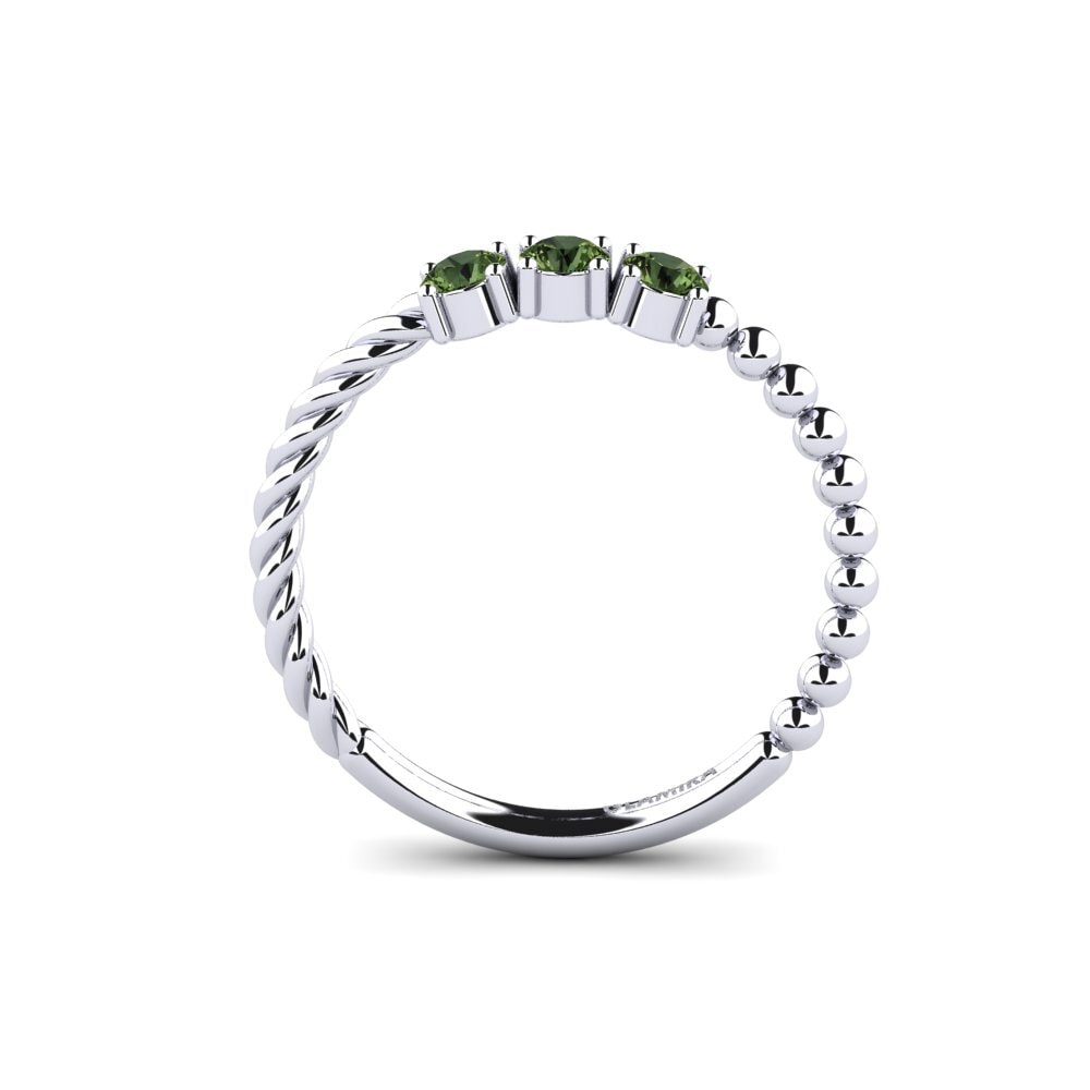 Green Sapphire Engagement Ring Wersa