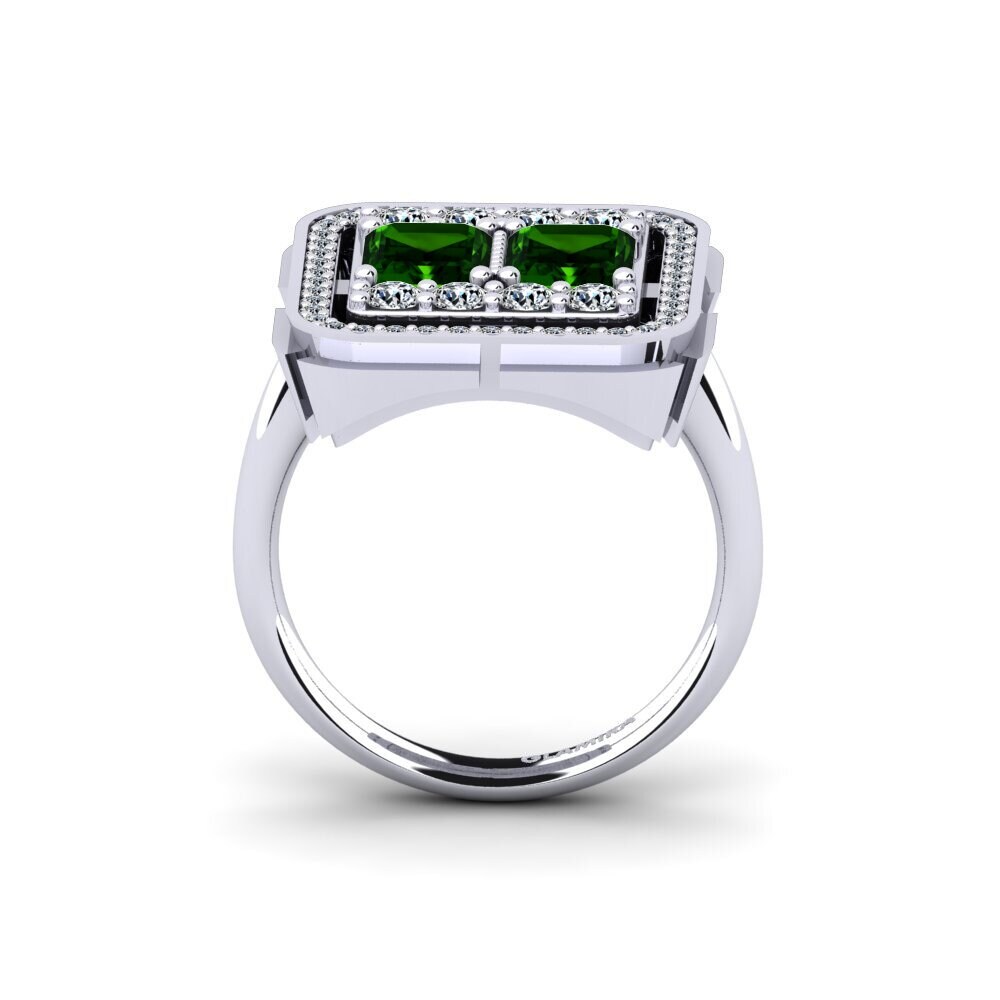 Green Tourmaline Engagement Ring West