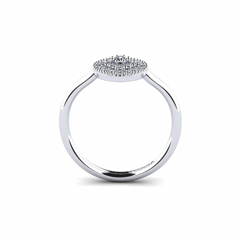 18k White Gold Engagement Ring Whig