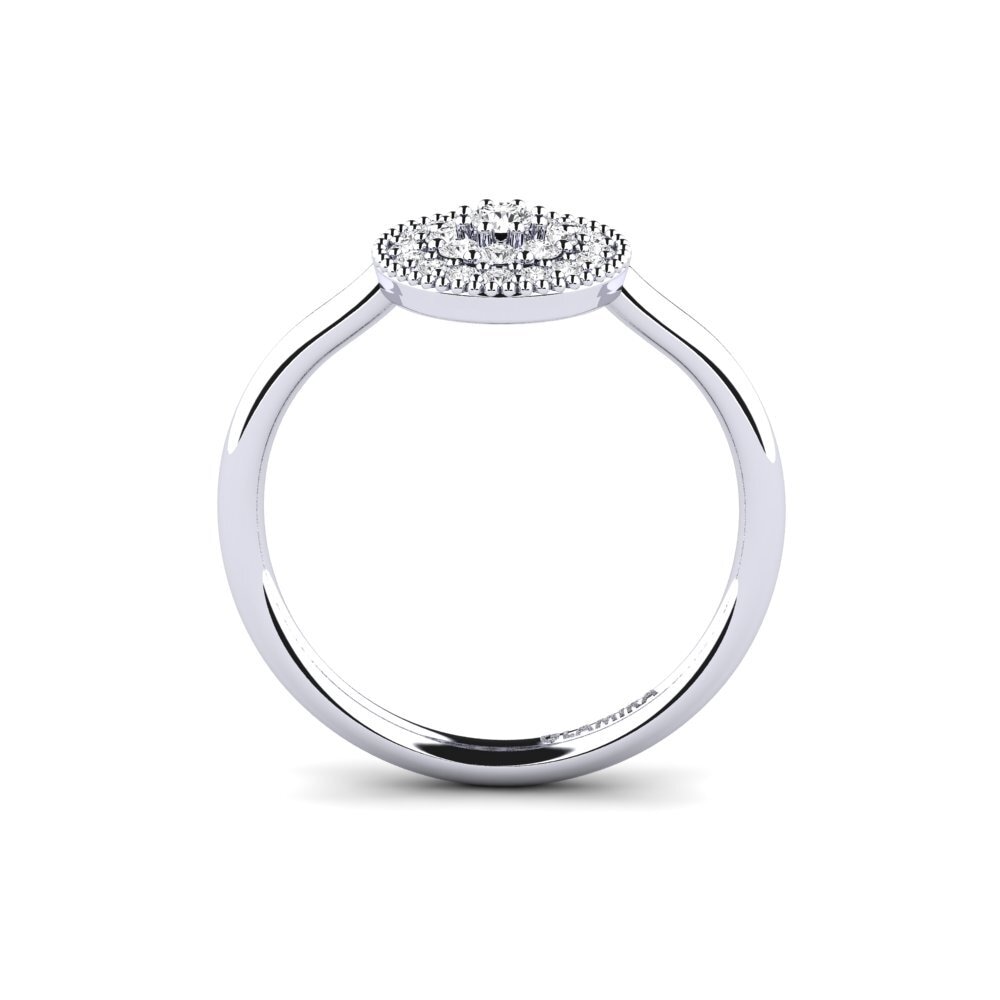 White sapphire Engagement Ring Whig