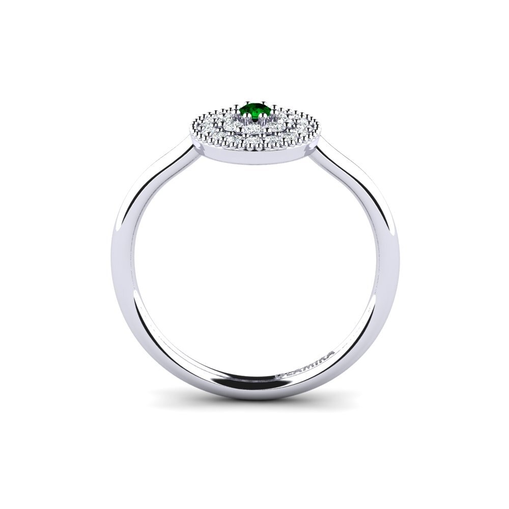 Green Zirconia Engagement Ring Whig
