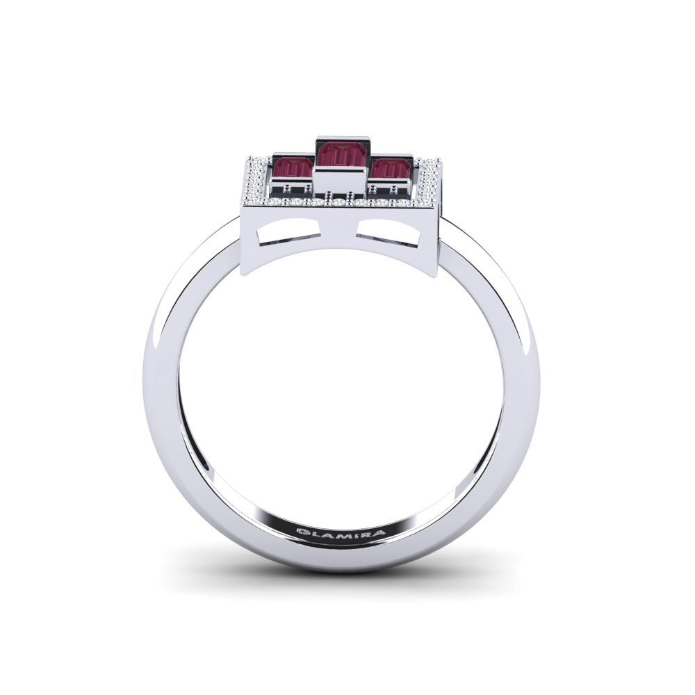 Rhodolite Garnet Engagement Ring Xuthus