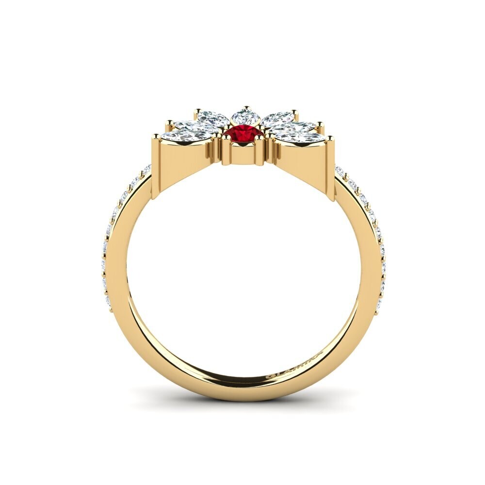 Red Zirconia Ring Lavials