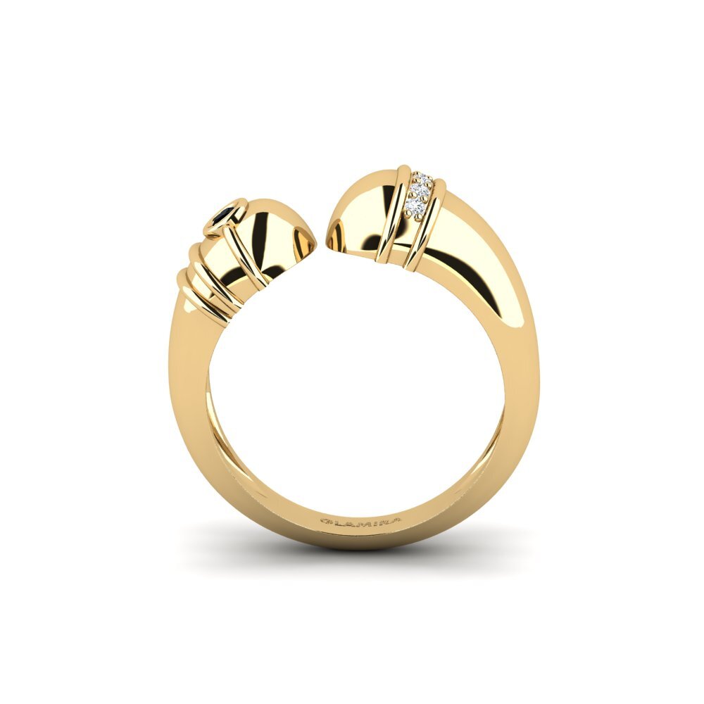 Zafiro negro Anillo Lyhti