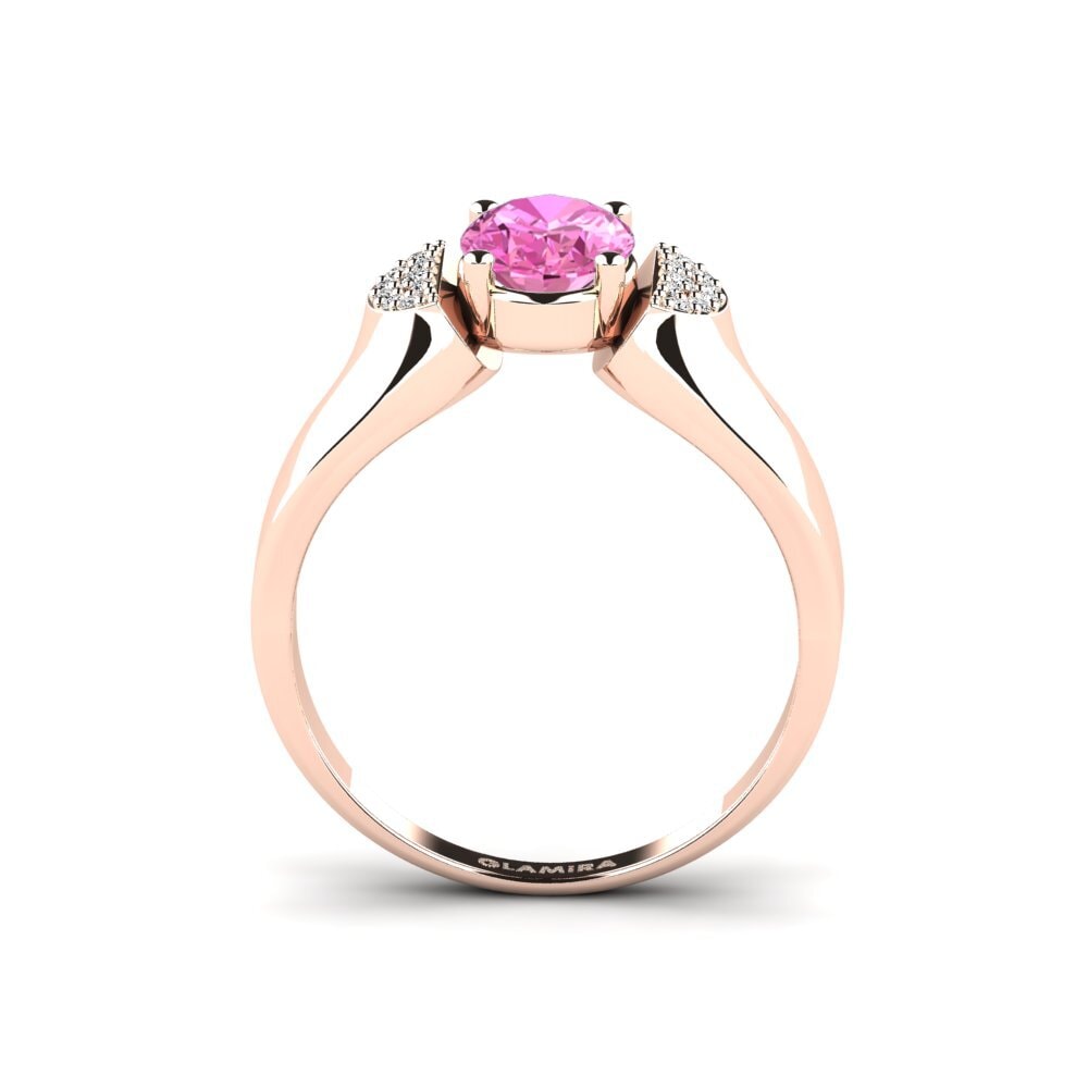 14ct Rose Gold Pink Topaz Ring Marylyn