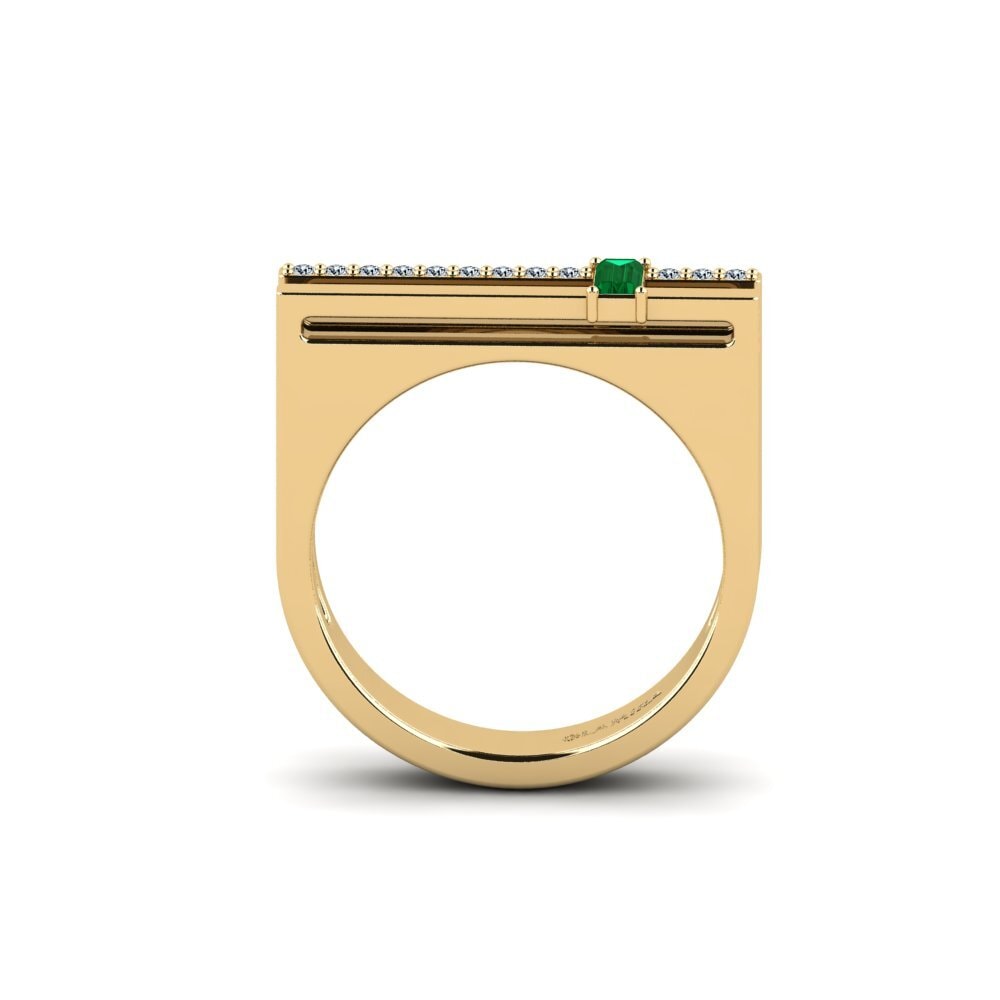 Green Zirconia Ring Negyrwse