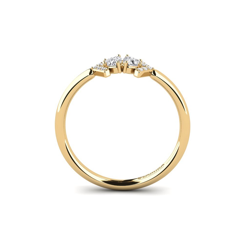 diamante-safira Anel Pusher