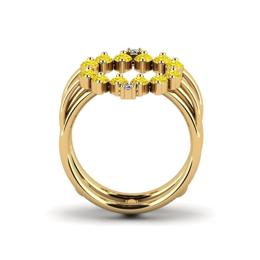 Yellow Sapphire Engagement Ring Wrem