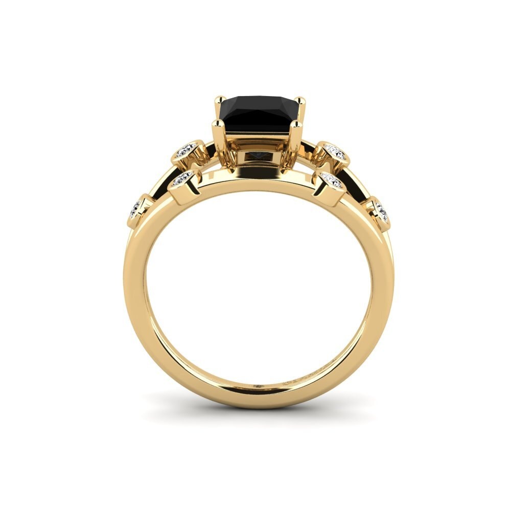 Ónix Negro Anillo de compromiso Fyhted - Princess