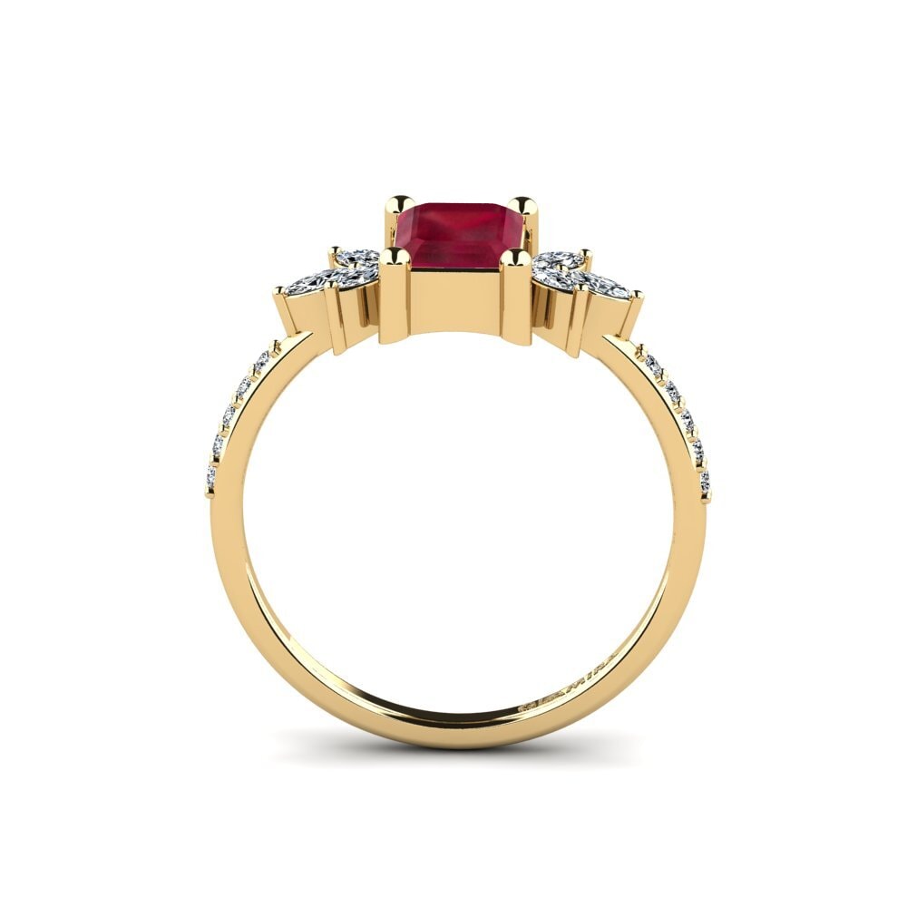 Rubin Verlobungsring Irice - Emerald