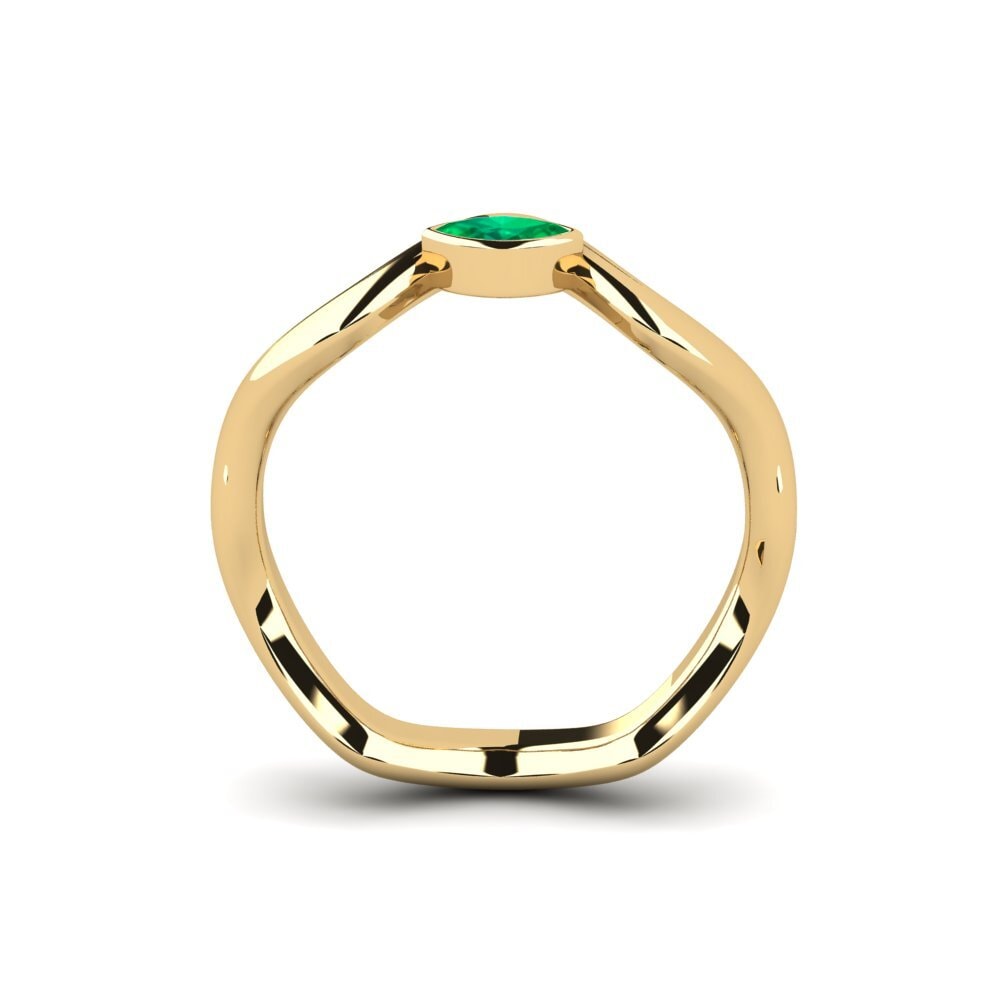 Marquise Emerald Engagement Ring Junpo - Marquise