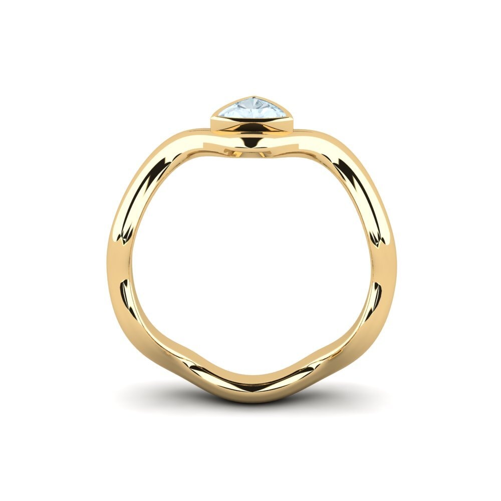 Trillion Aquamarine Engagement Ring Junpo - Trillion