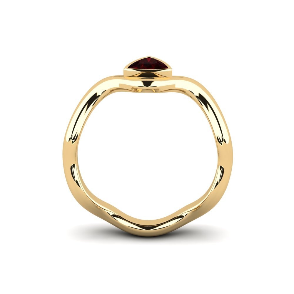 Trillion Garnet Engagement Ring Junpo - Trillion