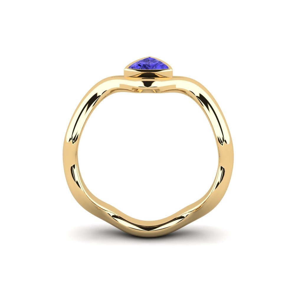 Trillion Tanzanite Engagement Ring Junpo - Trillion