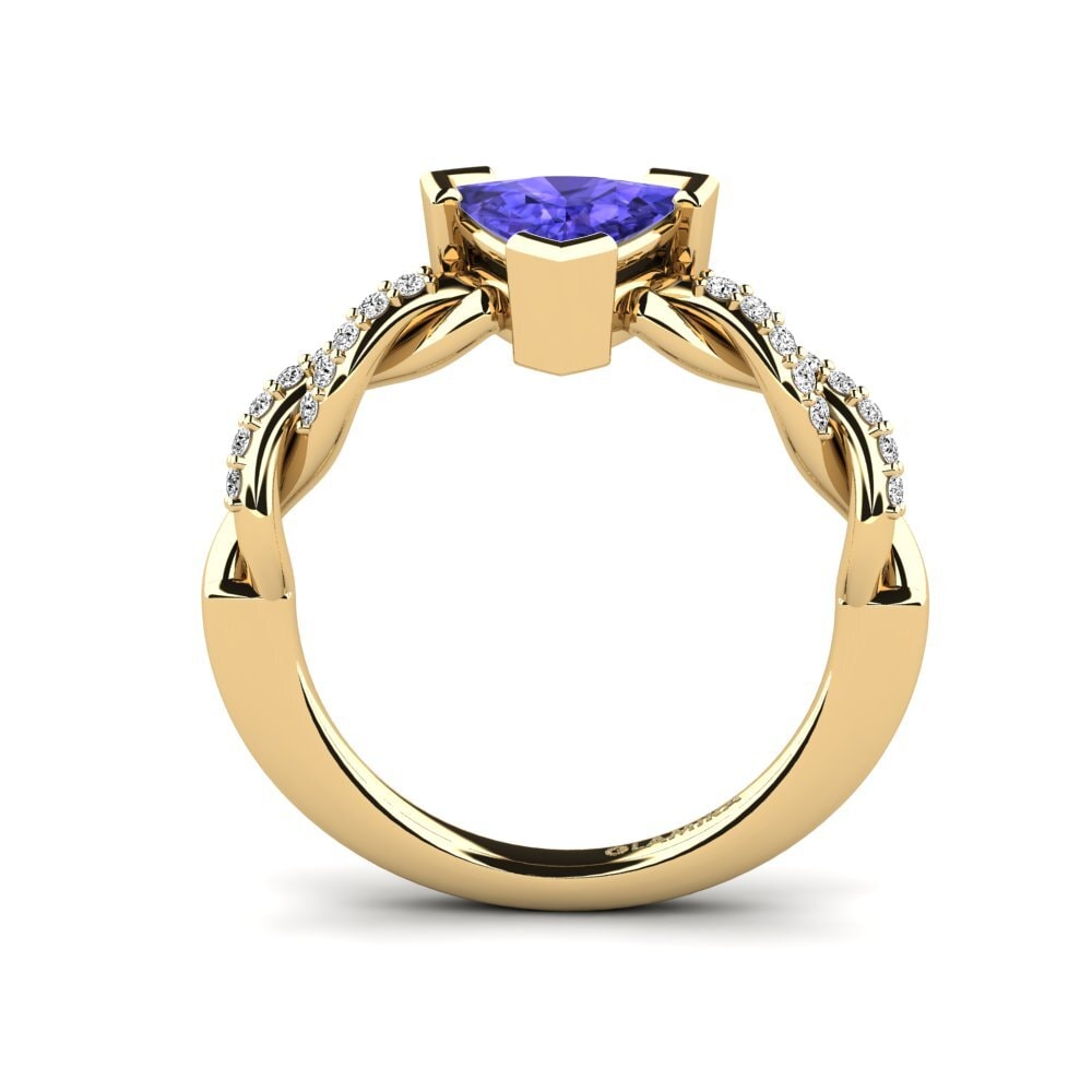 Trillion Tanzanite Engagement Ring Wicat - Trillion