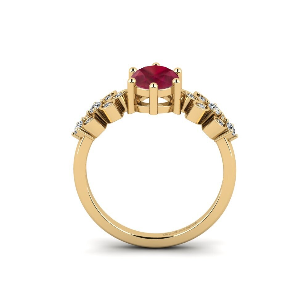 Ruby Engagement Ring Yatopi - Oval