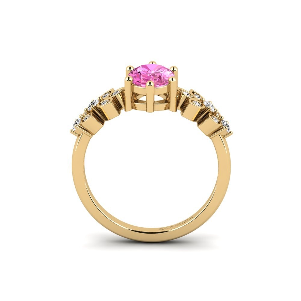 Topacio Rosa Anillo de compromiso Yatopi - Oval