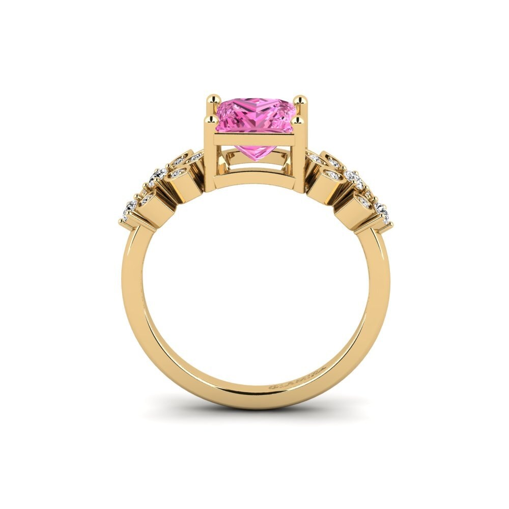Topacio Rosa Anillo de compromiso Yatopi - Princess