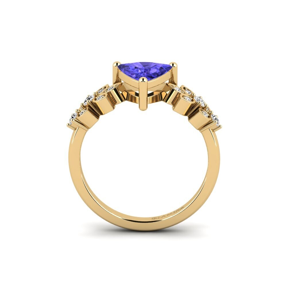 Trillion Tanzanite Engagement Ring Yatopi - Trillion