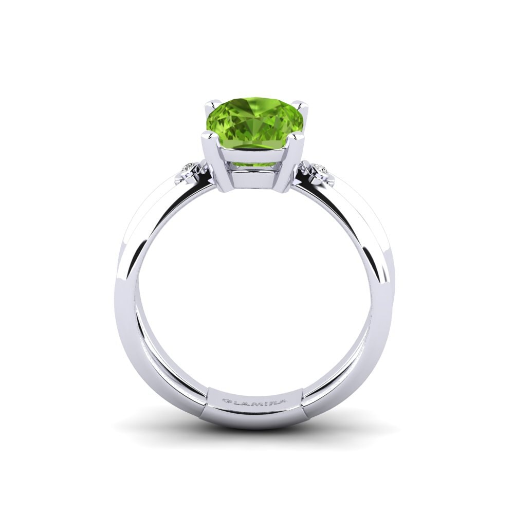 Peridot Engagement Ring Dallso - Cushion