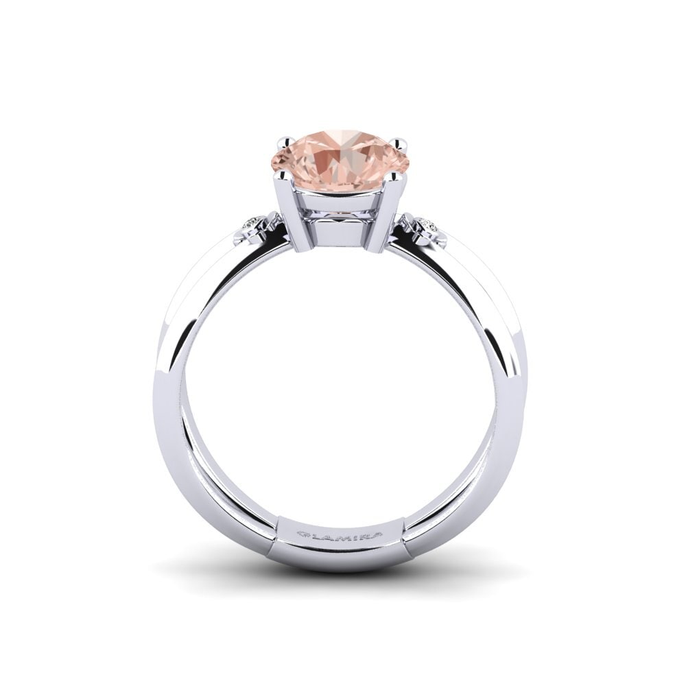 Morganita Anillo de compromiso Dallso - Round
