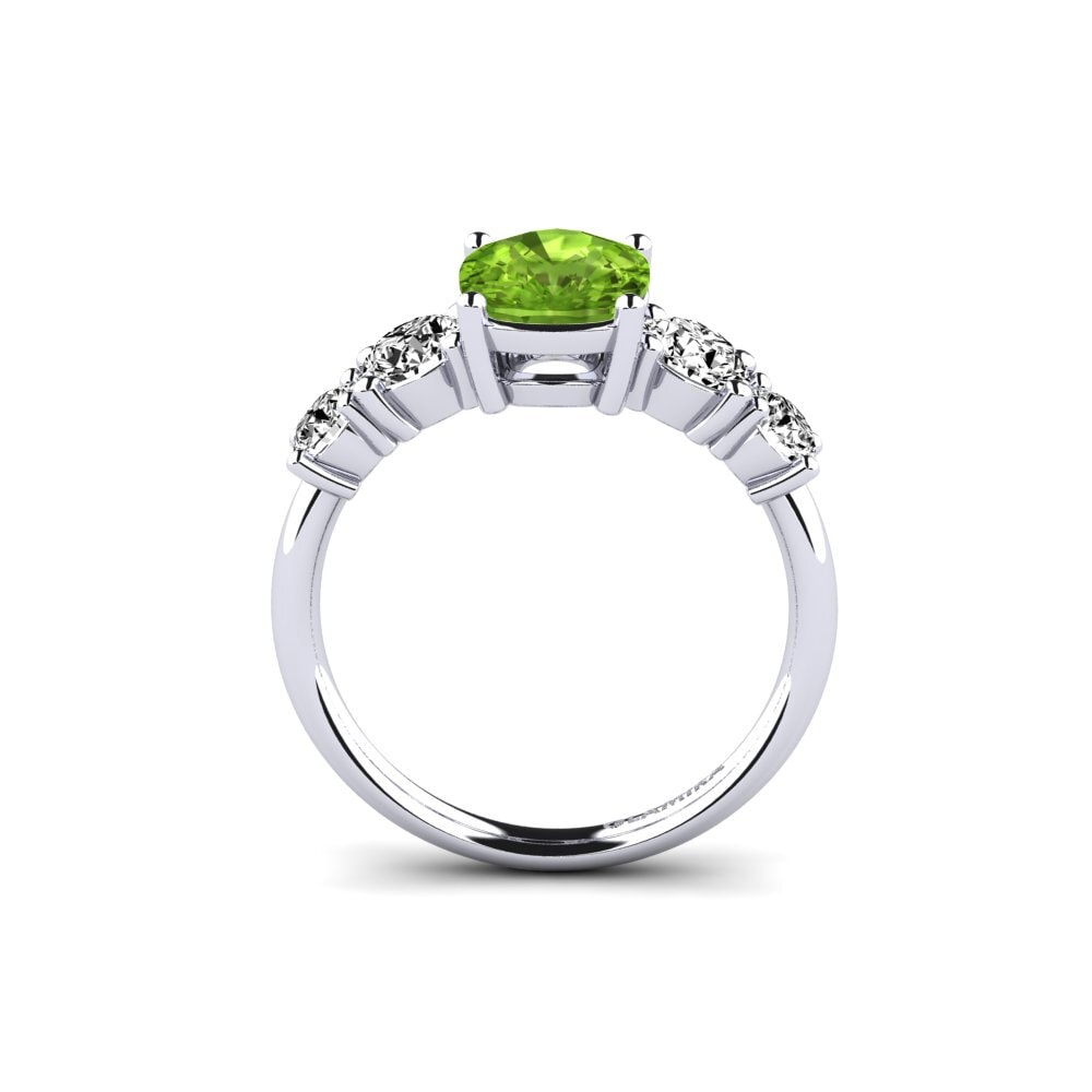 Peridot Engagement Ring Ebulga - Cushion