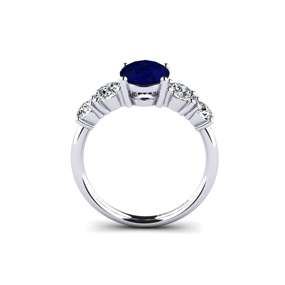 Safira Anel de Noivado Ebulga - Oval