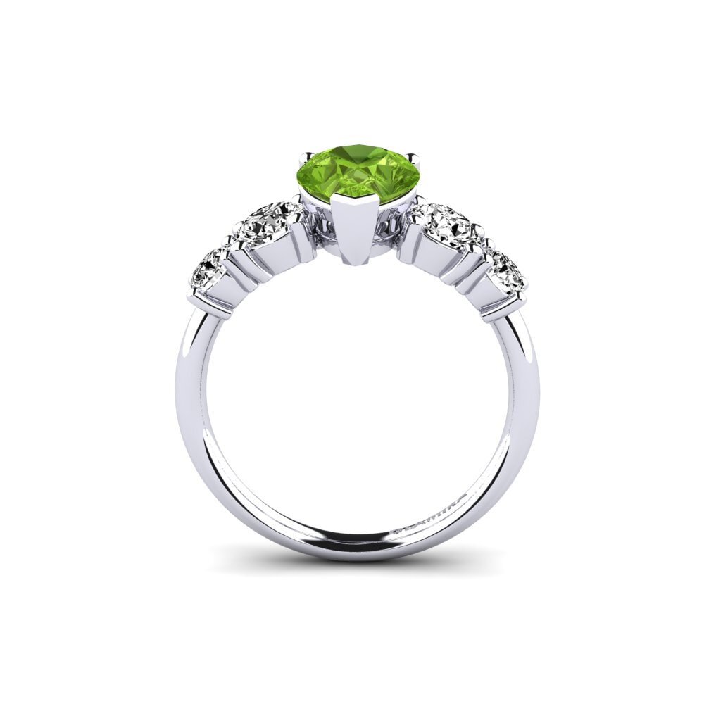 Peridot Engagement Ring Ebulga - Pear