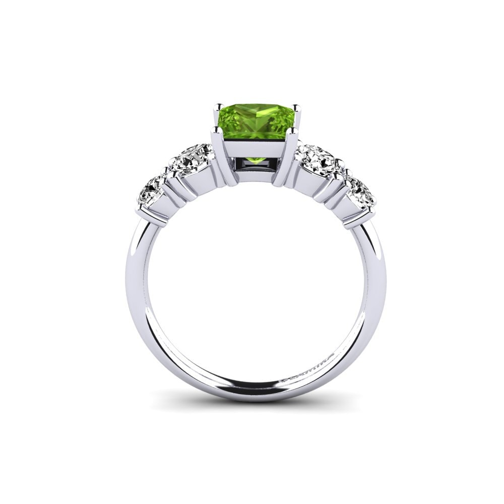Peridot Engagement Ring Ebulga - Princess