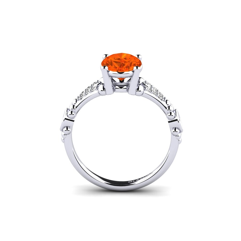 Ópalo Fuego Anillo de compromiso Epai - Oval