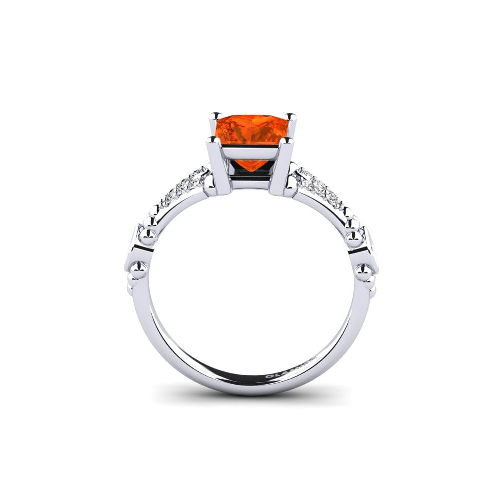 Ópalo Fuego Anillo de compromiso Epai - Princess